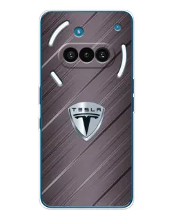 Чохол для Nothing Phone (3a) з картинкою «Металева текстура Tesla»