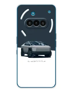 Чохол для Nothing Phone (3a) з картинкою «Сріблястий Cybertruck Tesla»