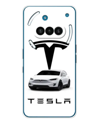 Чехол для Nothing Phone (3a) с картинкой «Tesla White Style»