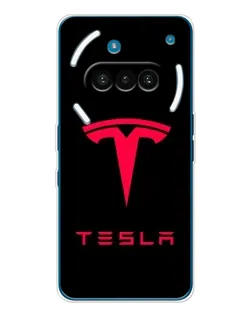 Чохол для Nothing Phone (3a) з картинкою «Tesla Red Logo»