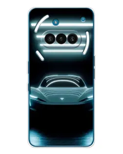 Чохол для Nothing Phone (3a) з картинкою «Tesla в неоні»