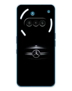 Чехол для Nothing Phone (3a) с картинкой «Mercedes — абстрактные линии»