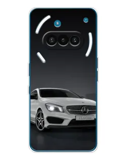 Чехол для Nothing Phone (3a) с картинкой «Mercedes AMG GT Silver»
