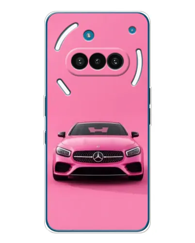 Чехол для Nothing Phone (3a) с картинкой «Розовый Mercedes AMG» Чехол для Nothing Phone (3a) с картинкой «Розовый Mercedes AMG»