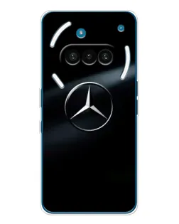 Чехол для Nothing Phone (3a) с картинкой «Mercedes на металле» Чехол для Nothing Phone (3a) с картинкой «Mercedes на металле»