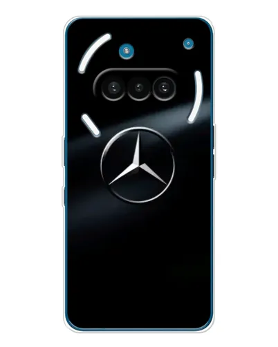 Чехол для Nothing Phone (3a) с картинкой «Mercedes на металле» Чехол для Nothing Phone (3a) с картинкой «Mercedes на металле»