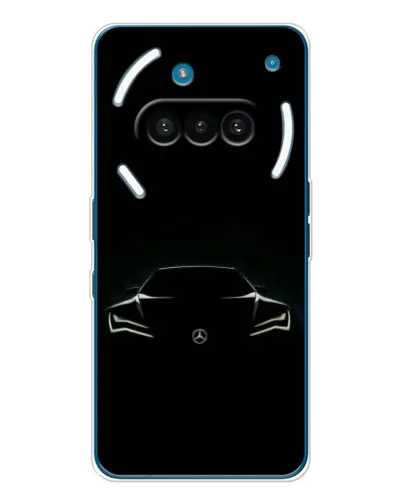 Чехол для Nothing Phone (3a) с картинкой «Mercedes — силуэт авто» Чехол для Nothing Phone (3a) с картинкой «Mercedes — силуэт авто»