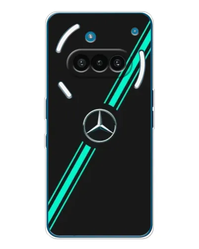 Чехол для Nothing Phone (3a) с картинкой «Спортивные линии Mercedes» Чехол для Nothing Phone (3a) с картинкой «Спортивные линии Mercedes»