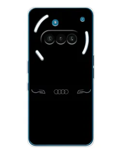 Чехол для Nothing Phone (3a) с картинкой «Audi — световой подпись»