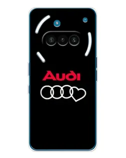 Чехол для Nothing Phone (3a) с картинкой «Логотип Audi Heart»