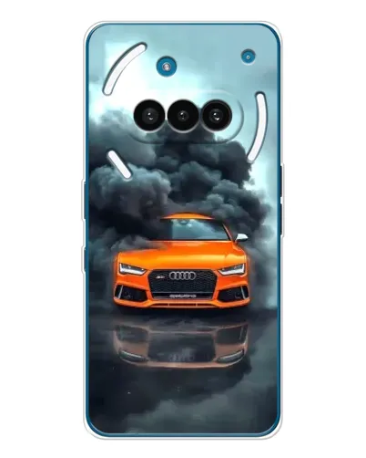 Чехол для Nothing Phone (3a) с картинкой «Audi в облаках дыма»