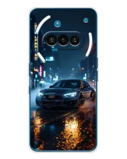 Чехол для Nothing Phone (3a) с картинкой «Ночной город и Audi» Чехол для Nothing Phone (3a) с картинкой «Ночной город и Audi»