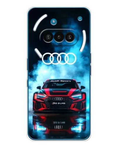 Чехол для Nothing Phone (3a) с картинкой «Audi Sport — неон»