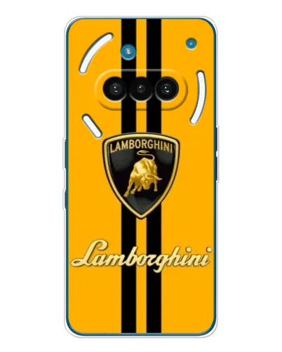 Чехол для Nothing Phone (3a) с картинкой «Lamborghini Stripe желтый»