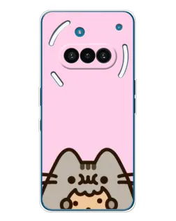 Чехол для Nothing Phone (3a) с картинкой «Pusheen и печенье» Чехол для Nothing Phone (3a) с картинкой «Pusheen и печенье»