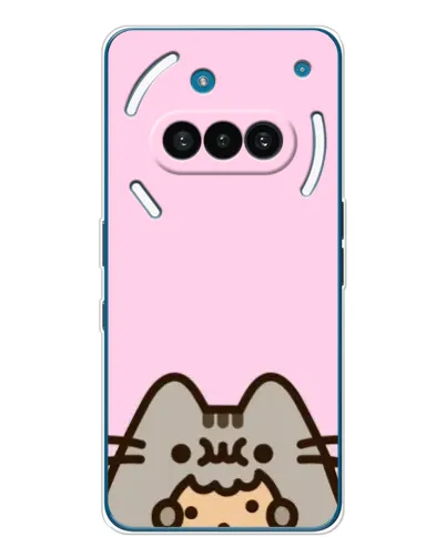 Чехол для Nothing Phone (3a) с картинкой «Pusheen и печенье»