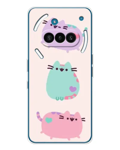 Чехол для Nothing Phone (3a) с картинкой «Pusheen трио»