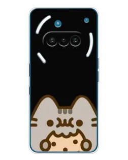 Чехол для Nothing Phone (3a) с картинкой «Пушин на черном» Чехол для Nothing Phone (3a) с картинкой «Пушин на черном»