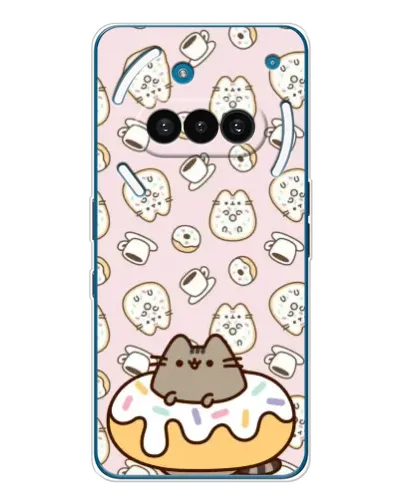 Чехол для Nothing Phone (3a) с картинкой «Пушин на пончике»
