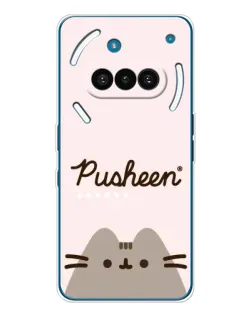 Чехол для Nothing Phone (3a) с картинкой «Pusheen логотип» Чехол для Nothing Phone (3a) с картинкой «Pusheen логотип»