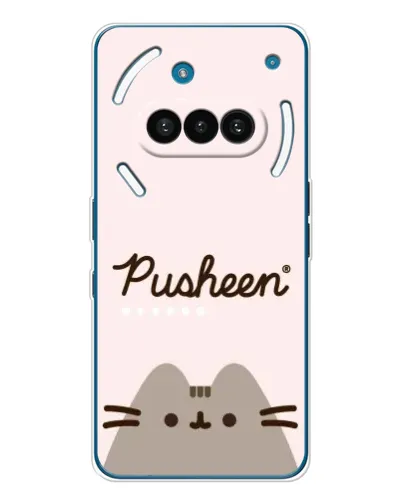 Чехол для Nothing Phone (3a) с картинкой «Pusheen логотип»