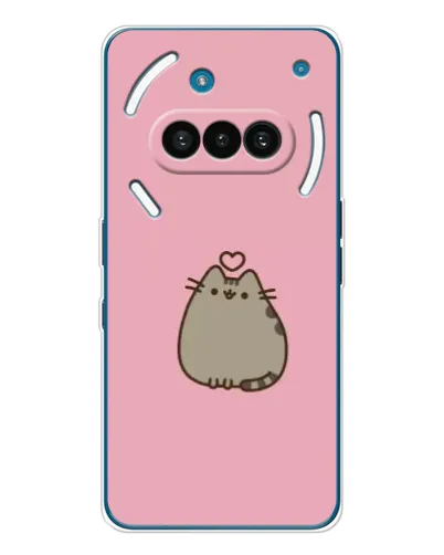 Чехол для Nothing Phone (3a) с картинкой «Pusheen сердце»