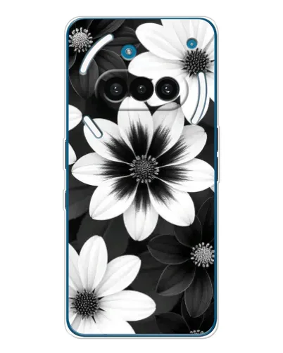 Чехол для Nothing Phone (3a) с картинкой «Монохромные астры» Чехол для Nothing Phone (3a) с картинкой «Монохромные астры»