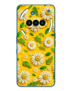 Чехол для Nothing Phone (3a) с картинкой «Ромашковое солнце»