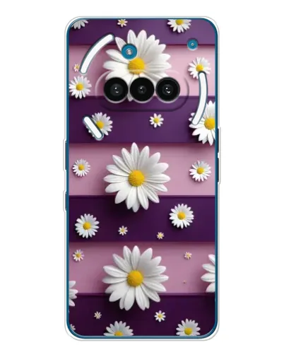 Чехол для Nothing Phone (3a) с картинкой «Ромашки на фиолетовом» Чехол для Nothing Phone (3a) с картинкой «Ромашки на фиолетовом»