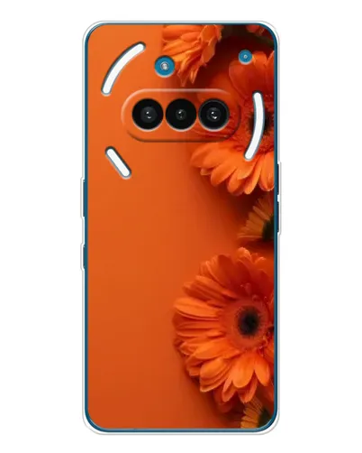 Чехол для Nothing Phone (3a) с картинкой «Оранжевые герберы» Чехол для Nothing Phone (3a) с картинкой «Оранжевые герберы»