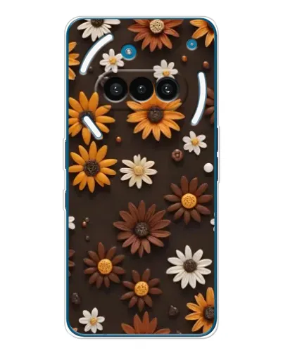 Чехол для Nothing Phone (3a) с картинкой «Узор из маленьких подсолнухов» Чехол для Nothing Phone (3a) с картинкой «Узор из маленьких подсолнухов»