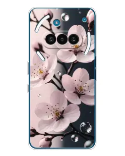 Чехол для Nothing Phone (3a) с картинкой «Нежная сакура и капли»