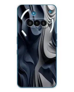 Чохол для Nothing Phone (3a) з картинкою «Об'ємні сині складки» Чохол для Nothing Phone (3a) з картинкою «Об'ємні сині складки»