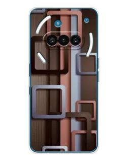 Чохол для Nothing Phone (3a) з картинкою «Коричневі об'ємні квадрати» Чохол для Nothing Phone (3a) з картинкою «Коричневі об'ємні квадрати»
