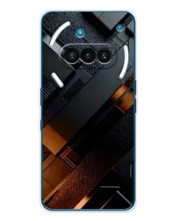 Чехол для Nothing Phone (3a) с картинкой «Черные геометрические блоки»