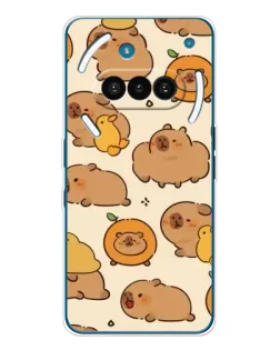 Чехол для Nothing Phone (3a) с картинкой «Капибары с апельсинами»