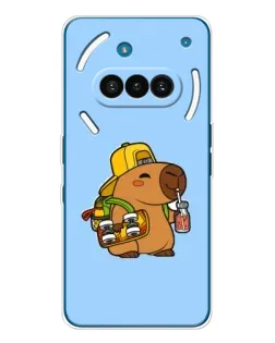 Чехол для Nothing Phone (3a) с картинкой «Капибара на скейте»