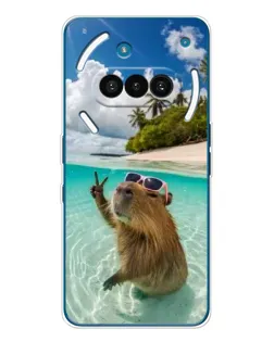 Чехол для Nothing Phone (3a) с картинкой «Капибара на море»