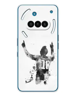 Чохол для Nothing Phone (3a) з картинкою «Чорно-білий силует Мессі» Чохол для Nothing Phone (3a) з картинкою «Чорно-білий силует Мессі»
