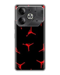 Чехол для Nothing Phone (4a) Pro с картинкой «Jordan Red Pattern» Чехол для Nothing Phone (4a) Pro с картинкой «Jordan Red Pattern»