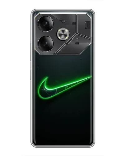 Чехол для Nothing Phone (4a) Pro с картинкой «Неоновый контур Nike» Чехол для Nothing Phone (4a) Pro с картинкой «Неоновый контур Nike»