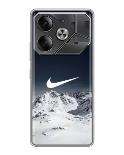 Чехол для Nothing Phone (4a) Pro с картинкой «Nike — зимние горы» Чехол для Nothing Phone (4a) Pro с картинкой «Nike — зимние горы»
