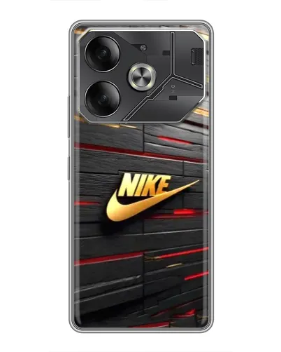 Чехол для Nothing Phone (4a) Pro с картинкой «Золотой Nike на металле» Чехол для Nothing Phone (4a) Pro с картинкой «Золотой Nike на металле»
