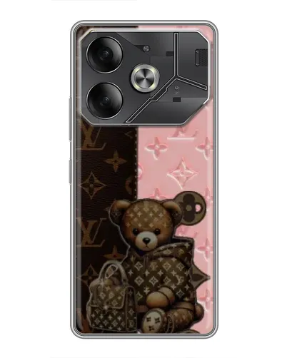 Чехол для Nothing Phone (4a) Pro с картинкой «Мишка в стиле LV»