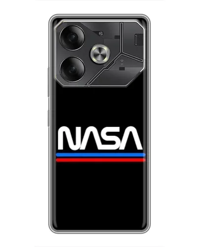 Чехол для Nothing Phone (4a) Pro с картинкой «NASA — классика Red Blue»