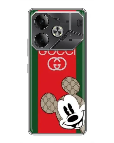 Чехол для Nothing Phone (4a) Pro с картинкой «Gucci — полосы и Микки»