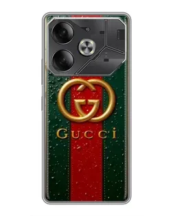 Чехол для Nothing Phone (4a) Pro с картинкой «Gucci — фирменная полоса и золото»
