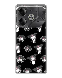Чехол для Nothing Phone (4a) Pro с картинкой «Черный паттерн Kuromi»