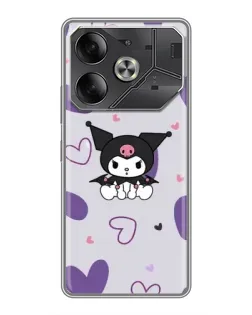 Чехол для Nothing Phone (4a) Pro с картинкой «Kuromi и лавандовые сердца»
