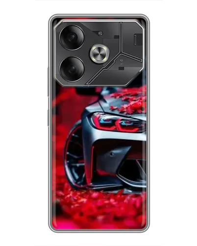Чехол для Nothing Phone (4a) Pro с картинкой «Спортивная BMW и цветы» Чехол для Nothing Phone (4a) Pro с картинкой «Спортивная BMW и цветы»